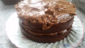 homemade chocolate fudge cake