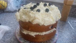 homemade blueberry zucchini & lemon buttercream cake - deanysdesigns.co.uk