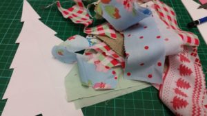 handmade scraps christmas tree decoration - deanysdesigns.co.uk